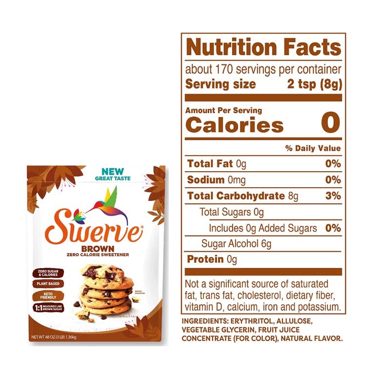 Swerve being scooped into cookie dough demonstrating easy baking substitution
