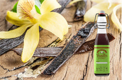 Vanilla Bean Kings swing-top bottle detail highlighting airtight seal and reuse