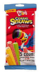 Swirlee Pop straw inserted in glass of milk demonstrating edible straw fun