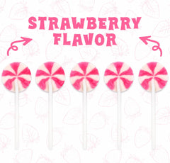 SWIRLEEY single wrapped pink pop close-up showing neat seal and benefit: hygienic gifting