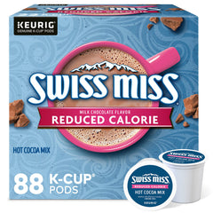 Swiss Miss front packaging showing the 88-count benefit and brand comfort