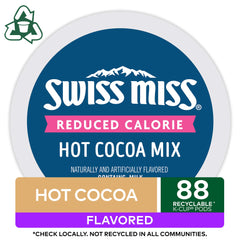 Swiss Miss pods lined up to show consistent sizing and easy bulk supply
