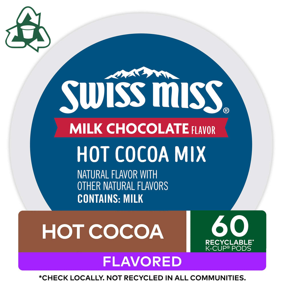 steaming mug of Swiss Miss hot cocoa served for instant comfort