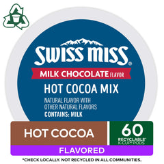 steaming mug of Swiss Miss hot cocoa served for instant comfort