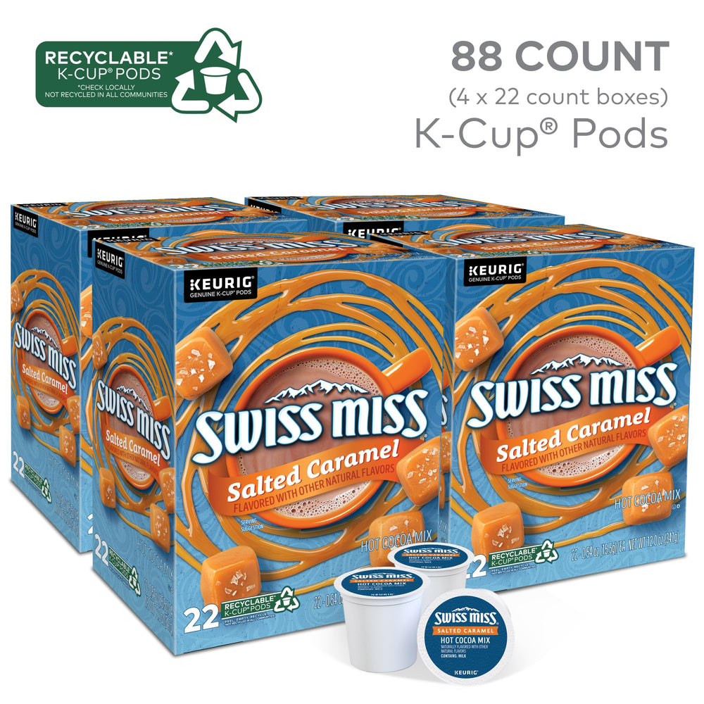 Swiss Miss single K-Cup pod close-up for quick single-serve brewing