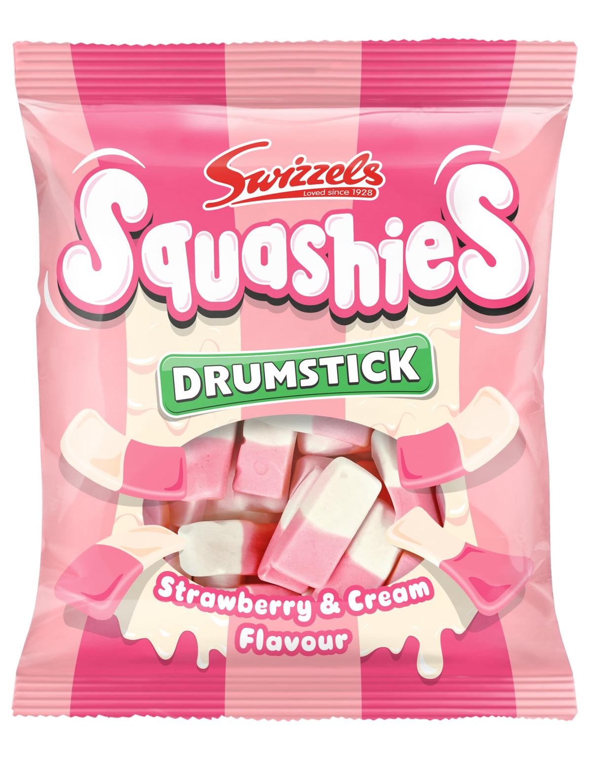 Swizzels front packaging showing resealable bag and vibrant colors for easy identification