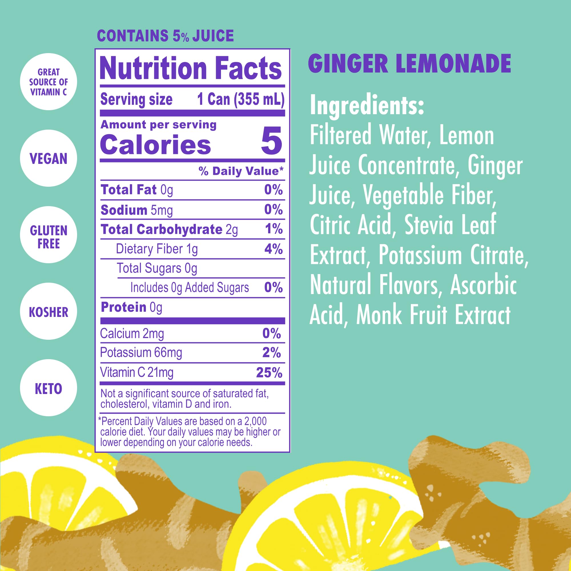 Swoon detailed shot of fresh ginger and lemon highlighting natural ingredients