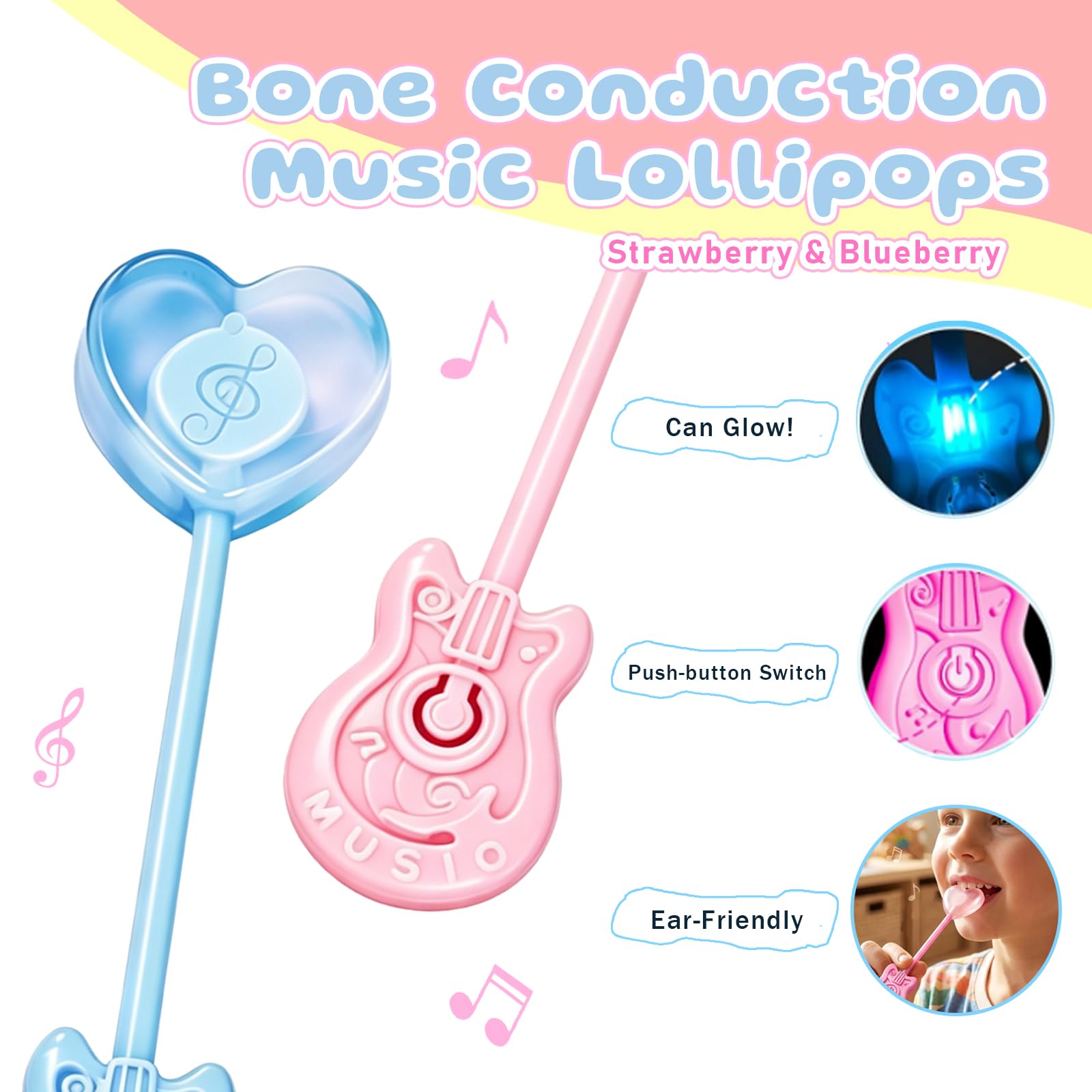 SWOOT lollipop in hand scale view indicating compact party-favor size