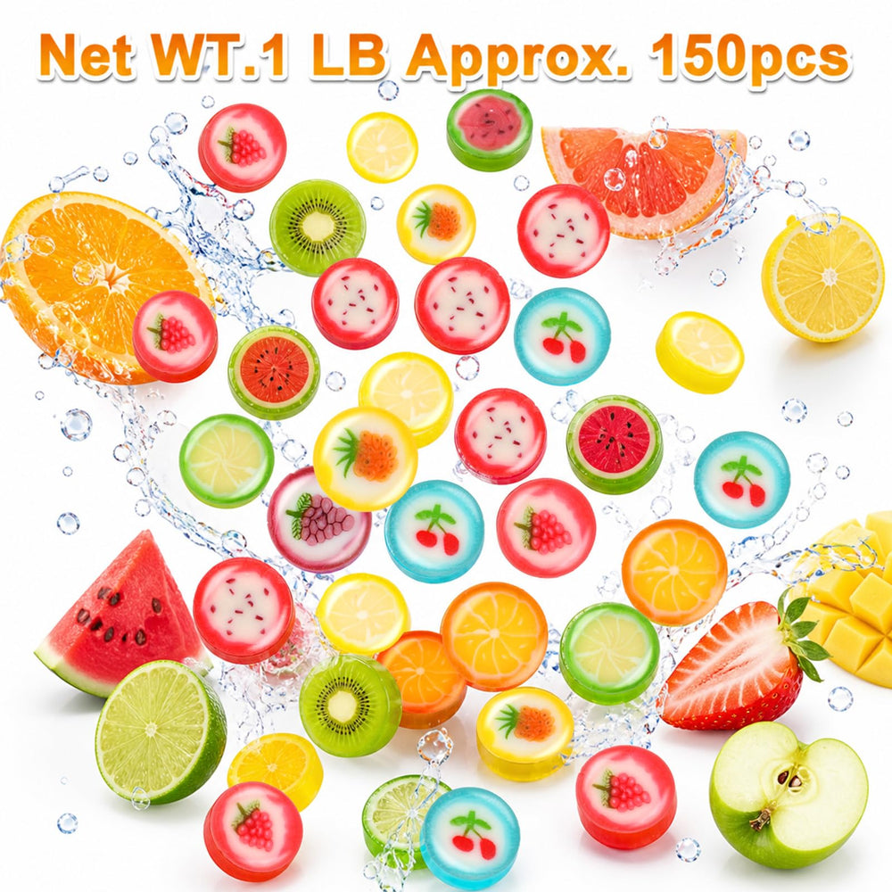 Sylphidance loose candies spread on a tabletop, showcasing variety and vibrant colors