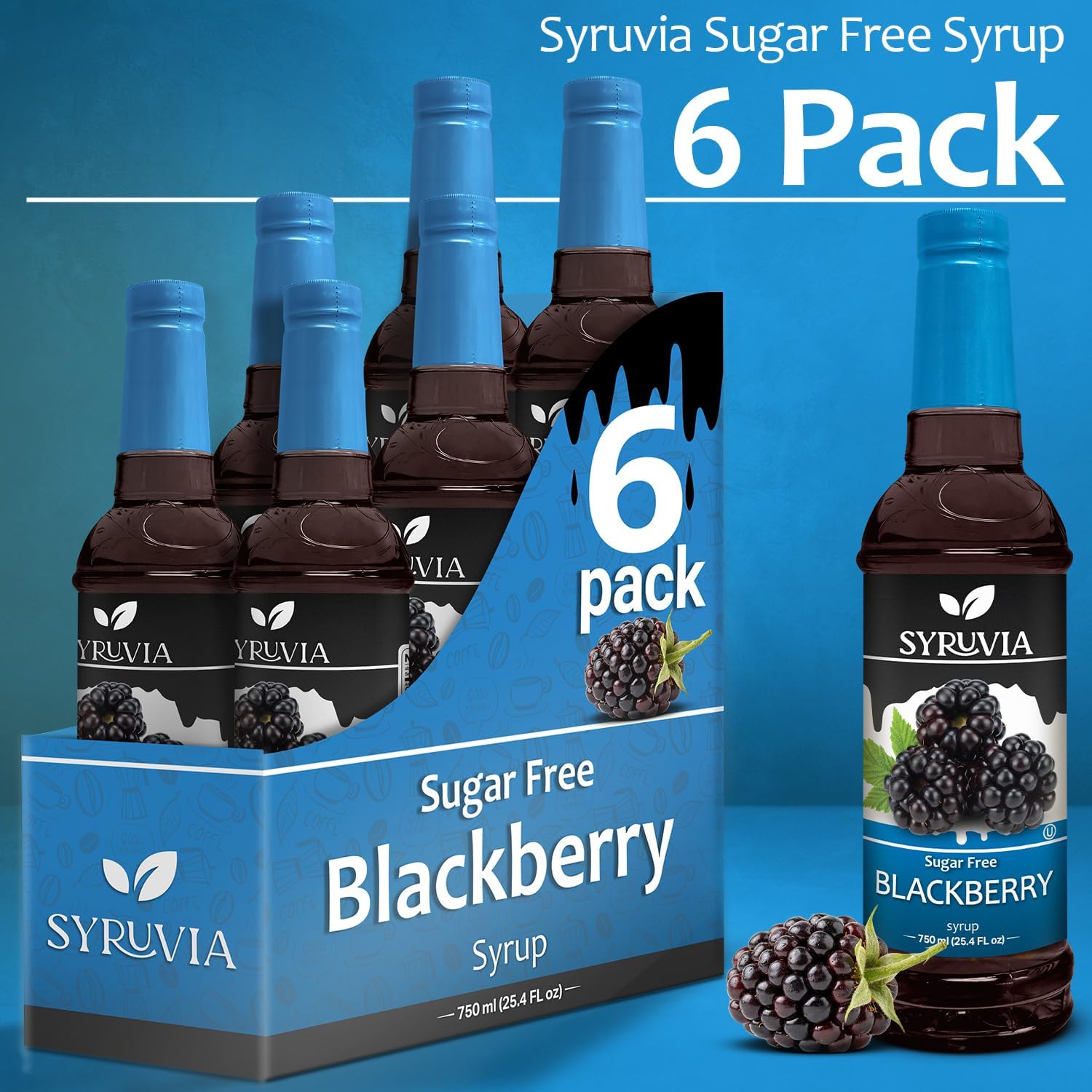 SYRUVIA syrup added to espresso drink for fruity flavor without added sugar