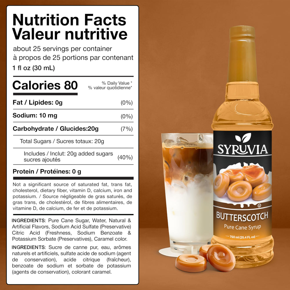 Syruvia syrup pouring stream demonstrating smooth texture benefit