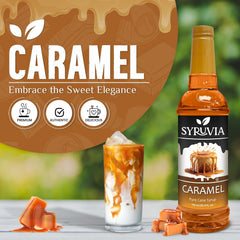 SYRUVIA close-up of pump top delivering drip-free, precise servings