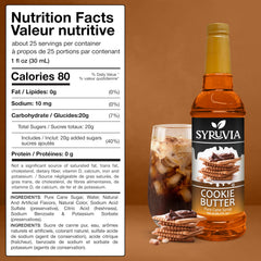 SYRUVIA latte top view with foam and syrup illustrates café-style result benefit