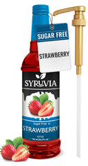 SYRUVIA front view of bottle showing label and size for easy recognition and trust