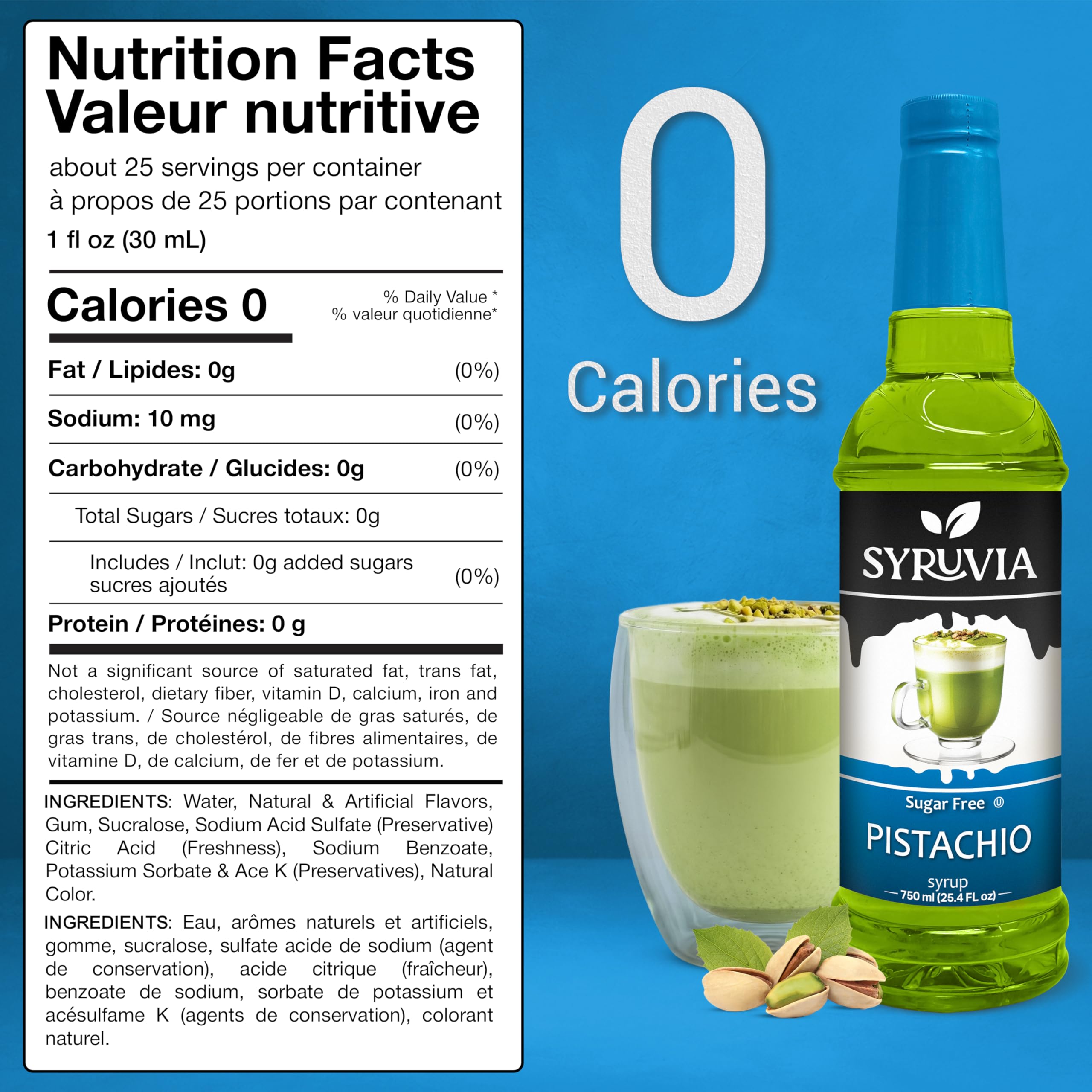 SYRUVIA syrup texture close-up highlighting smooth, concentrated pistachio flavor