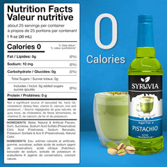 SYRUVIA syrup texture close-up highlighting smooth, concentrated pistachio flavor