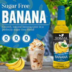 SYRUVIA pump dispensing syrup into cup highlighting mess-free precise pouring benefit