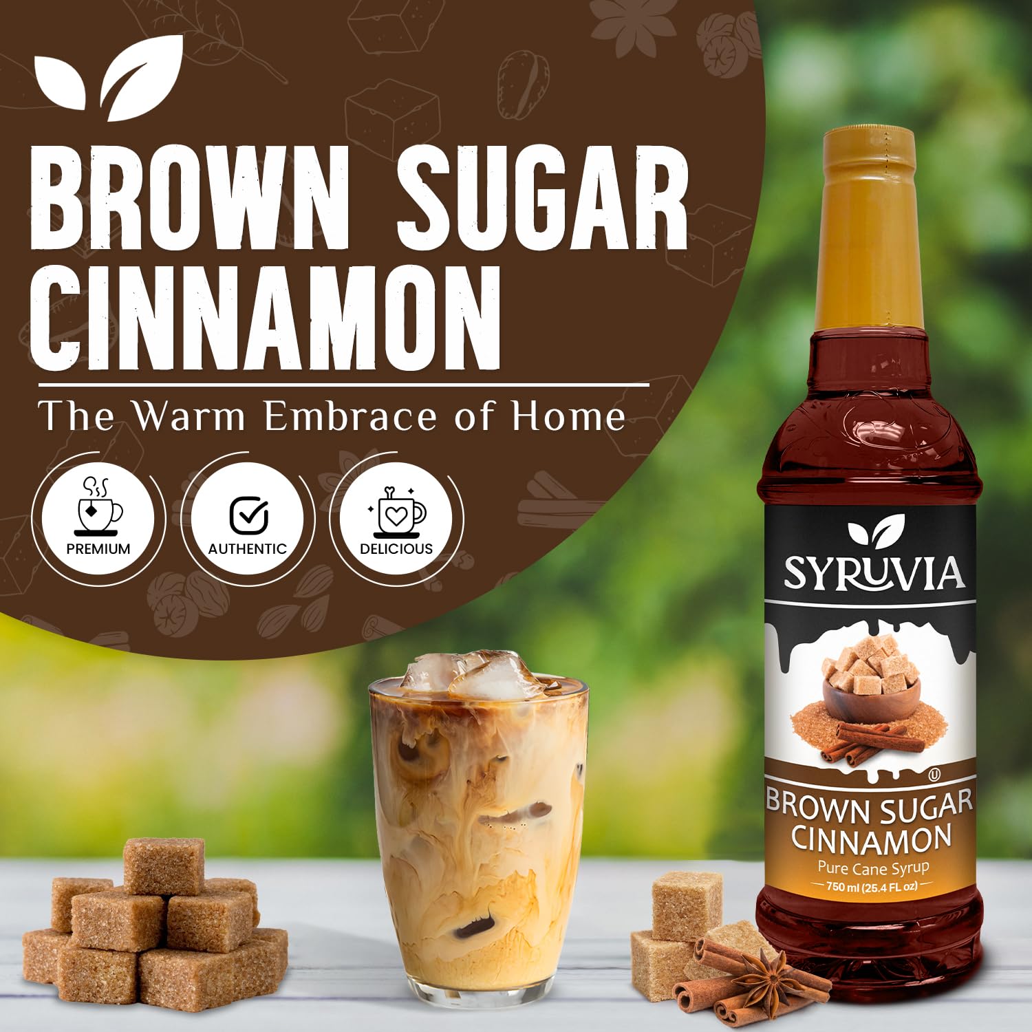 SYRUVIA pump close-up delivering precise portions and preventing sticky messes
