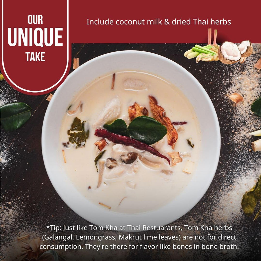 TAAN THAI opened packet with visible coconut milk powder and herbs, quick meal starter