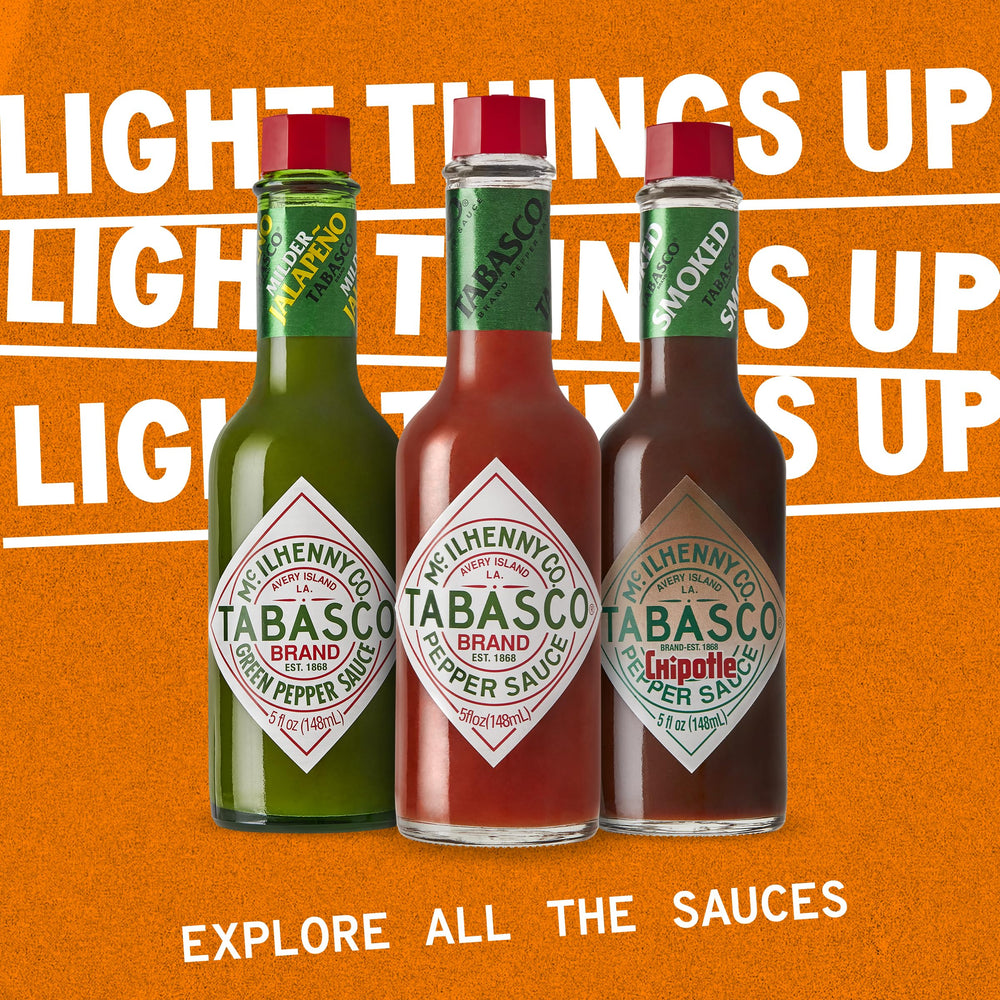 TABASCO jug in professional kitchen showing bulk supply efficiency benefit