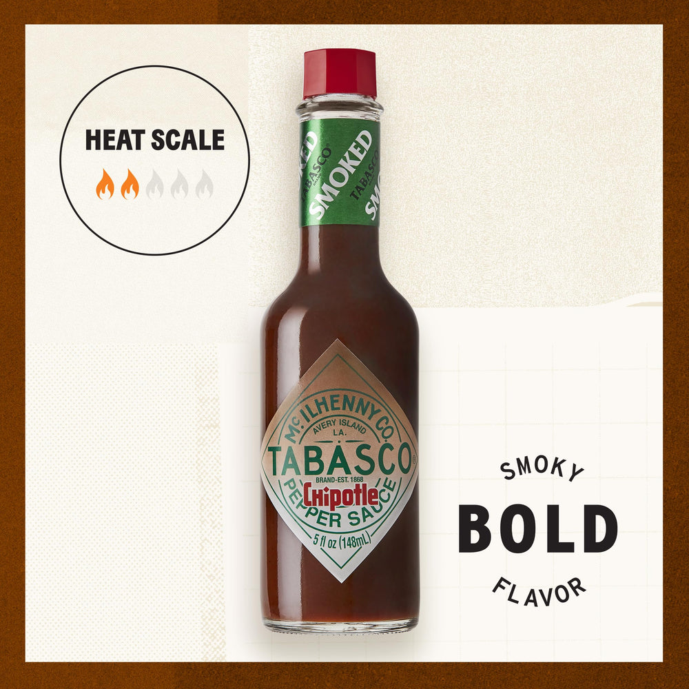TABASCO packet held in hand showing compact size and on-the-go use