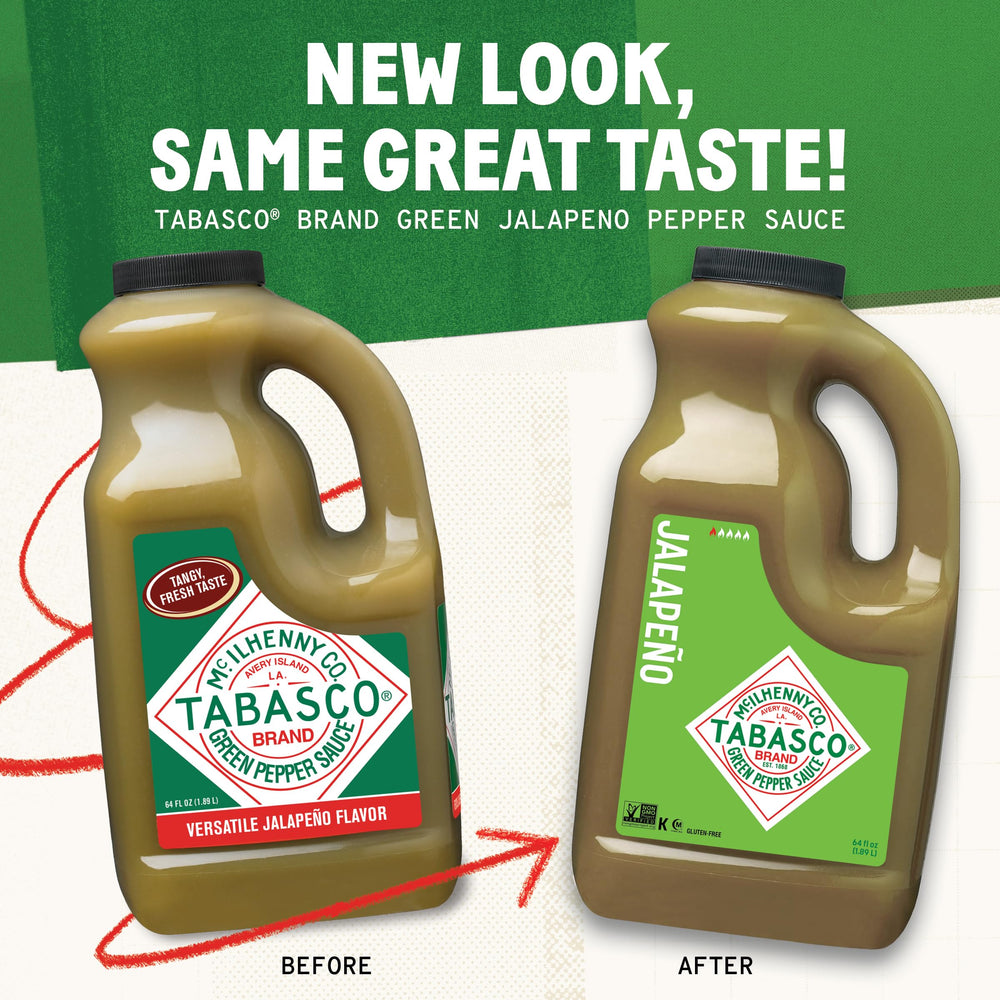 TABASCO green close-up of sauce texture highlighting fresh jalapeño flavor