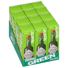 TABASCO green jalapeño front packaging shows bottle and bright flavor