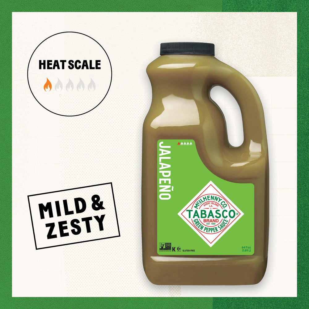 TABASCO green pouring onto taco to add mild heat and bright flavor