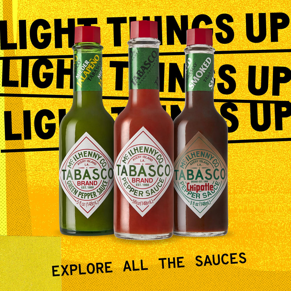 TABASCO brand jug in commercial kitchen demonstrating bulk supply convenience
