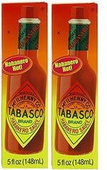 TABASCO habanero front packaging showing bottle and label for bold flavor