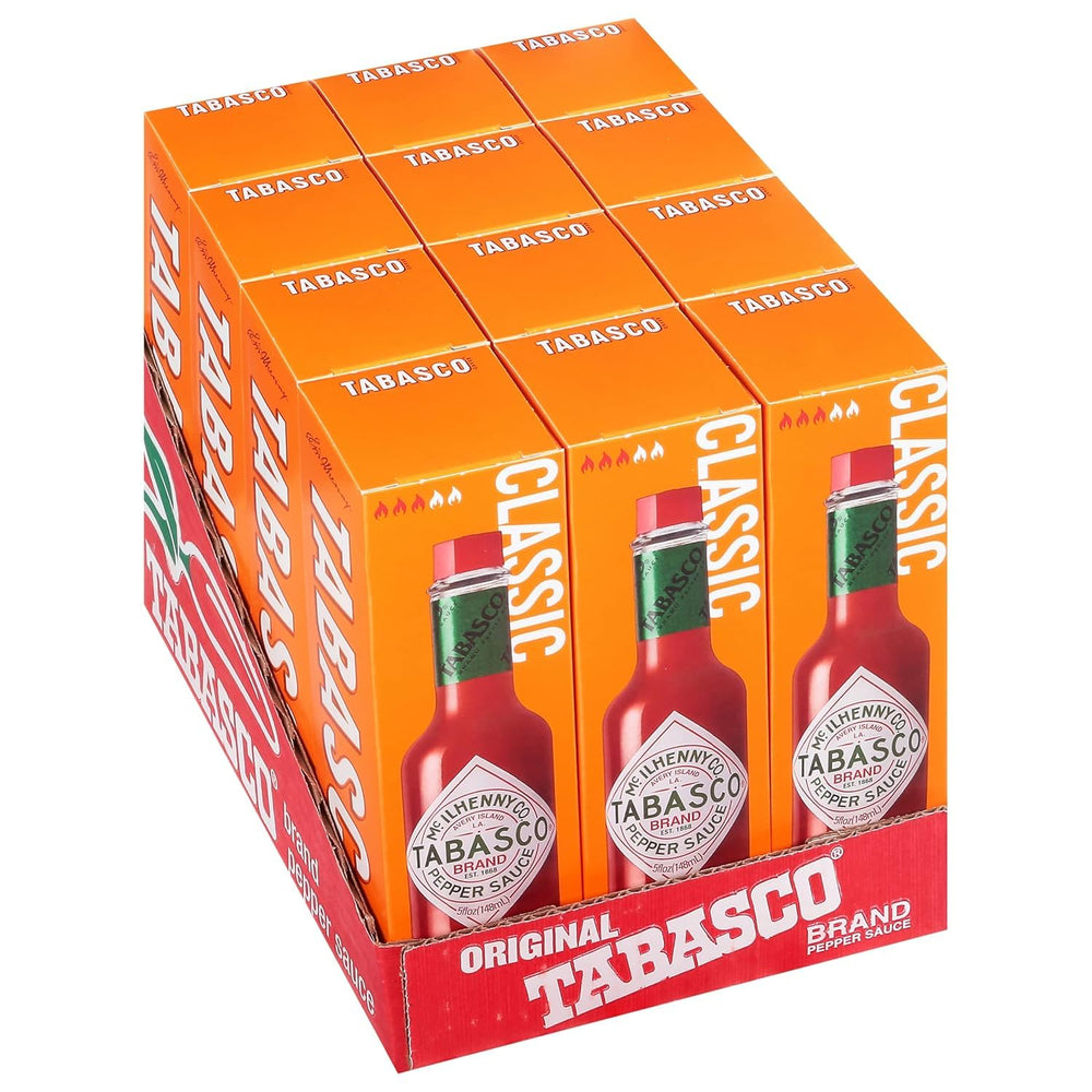 TABASCO front-packaging shows brand and classic red label, easy identification