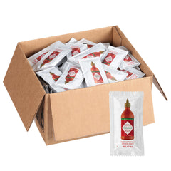 TABASCO sriracha front packet showing branding and single-serve convenience