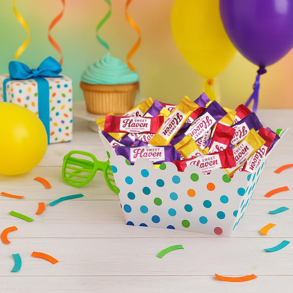 Taboom individually wrapped taffy sticks highlighting hygienic convenience