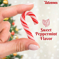 Taboom individually wrapped candy cane detail for hygienic distribution