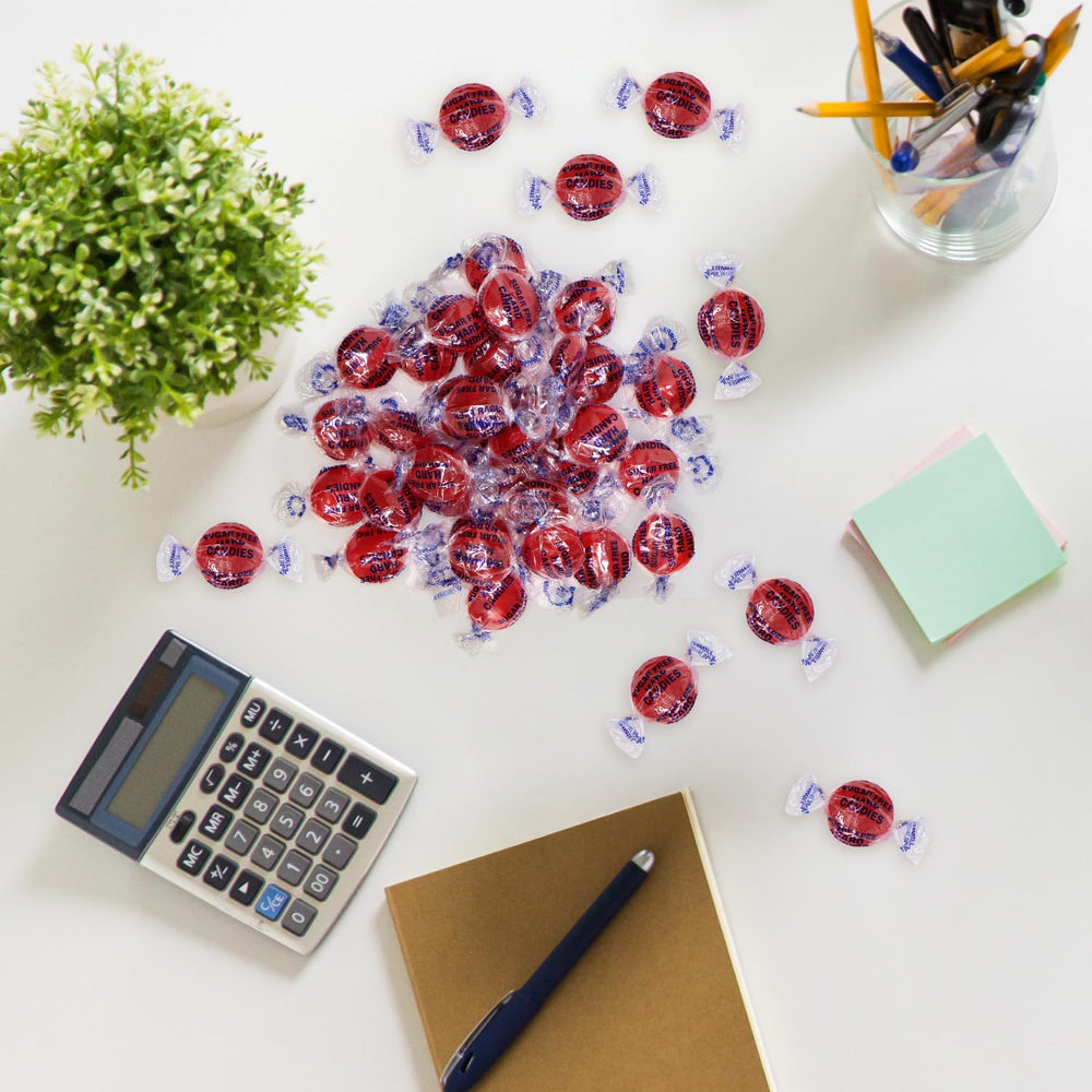 Taboom individually wrapped discs lined up highlighting freshness and convenience