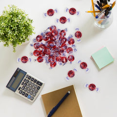 Taboom individually wrapped discs lined up highlighting freshness and convenience