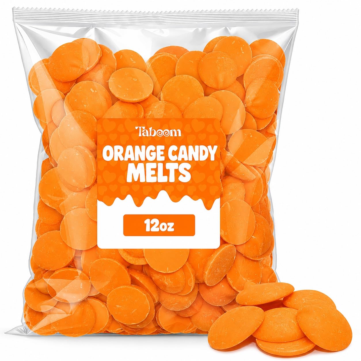 Taboom orange wafer front packaging showing vibrant color and baking use