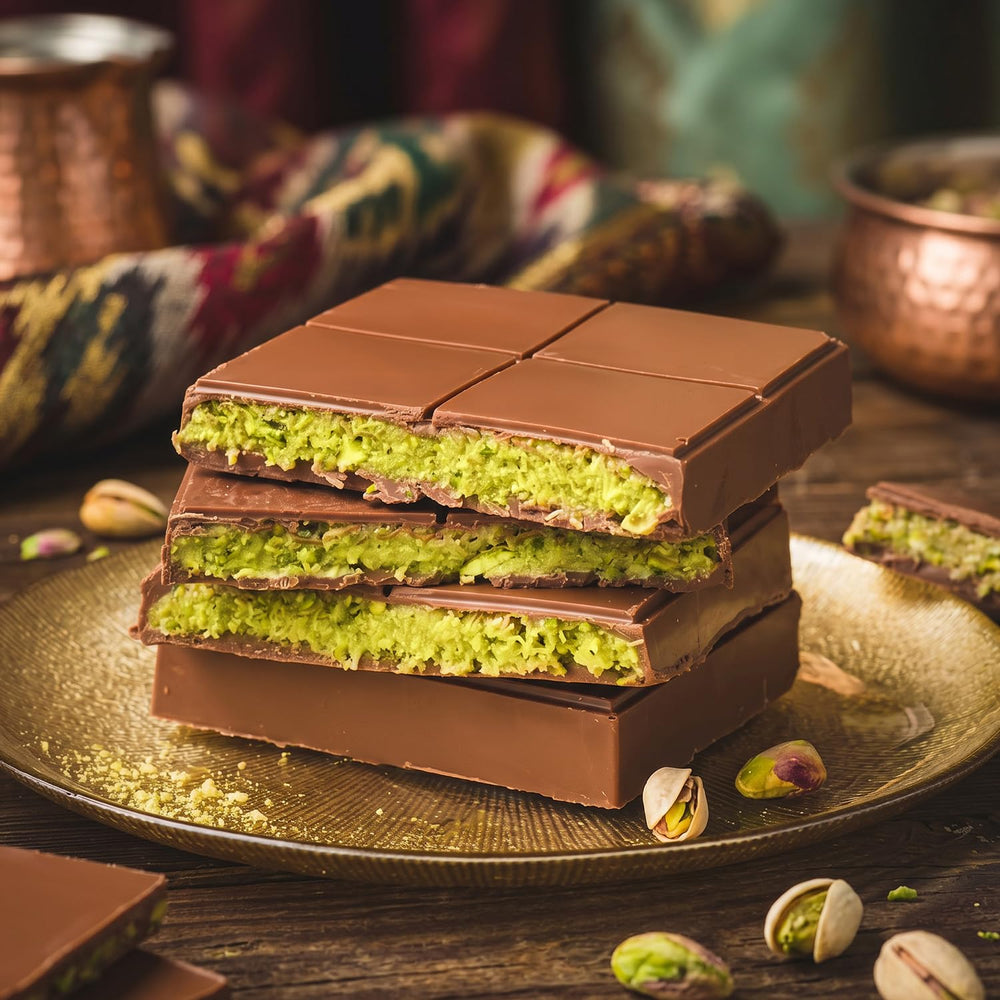 Taboom pistachio cream close-up showing smooth texture and rich flavor
