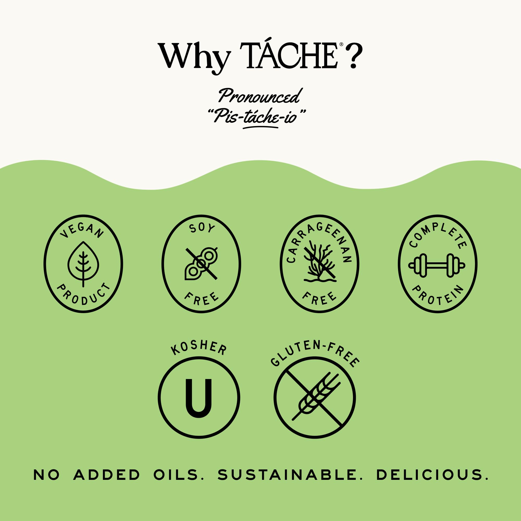 Táche pouring over espresso to create a creamy pistachio latte in cup