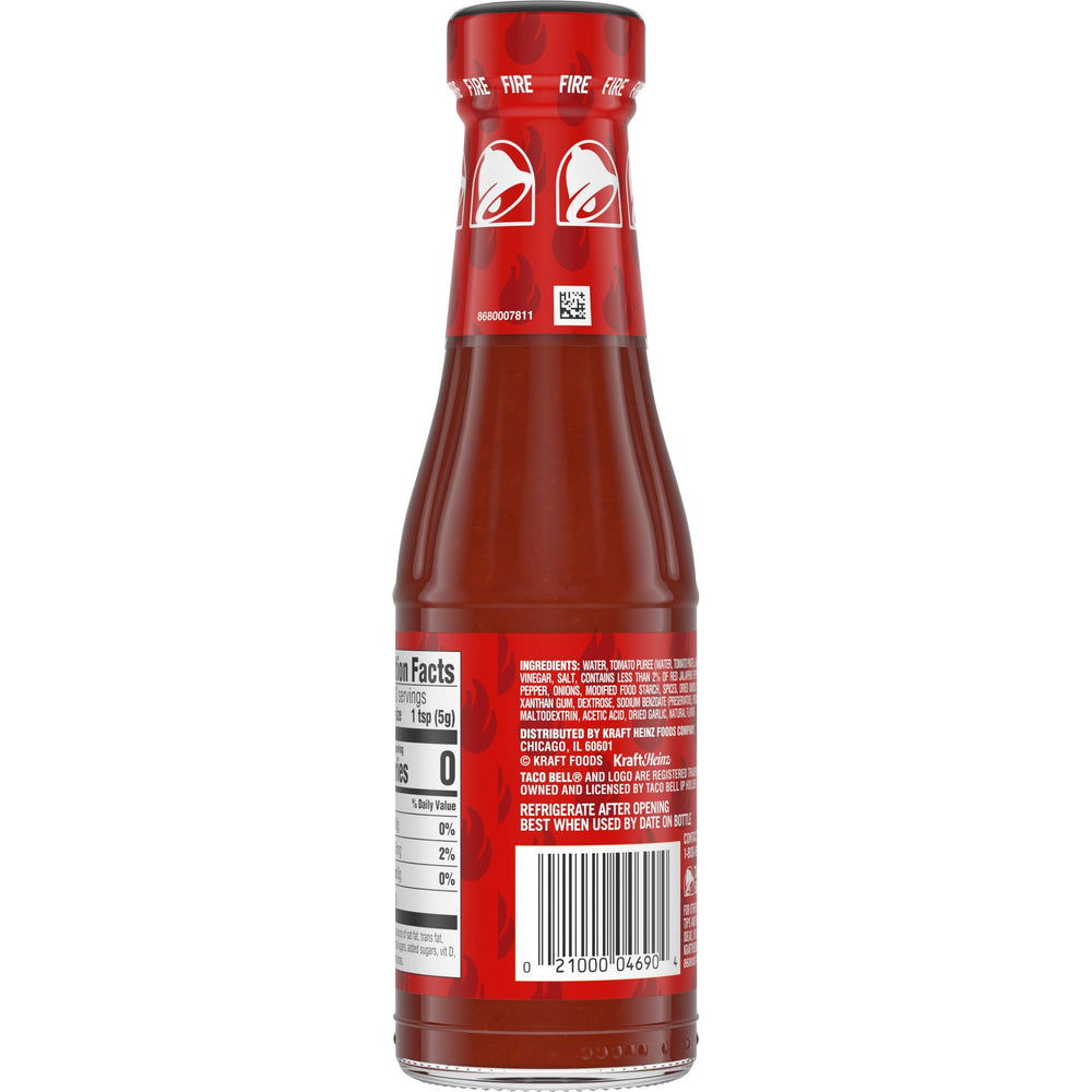 Three Taco Bell bottles grouped to show value and extra supply