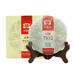 TAETEA front packaging showing tea cake and brand trust benefits