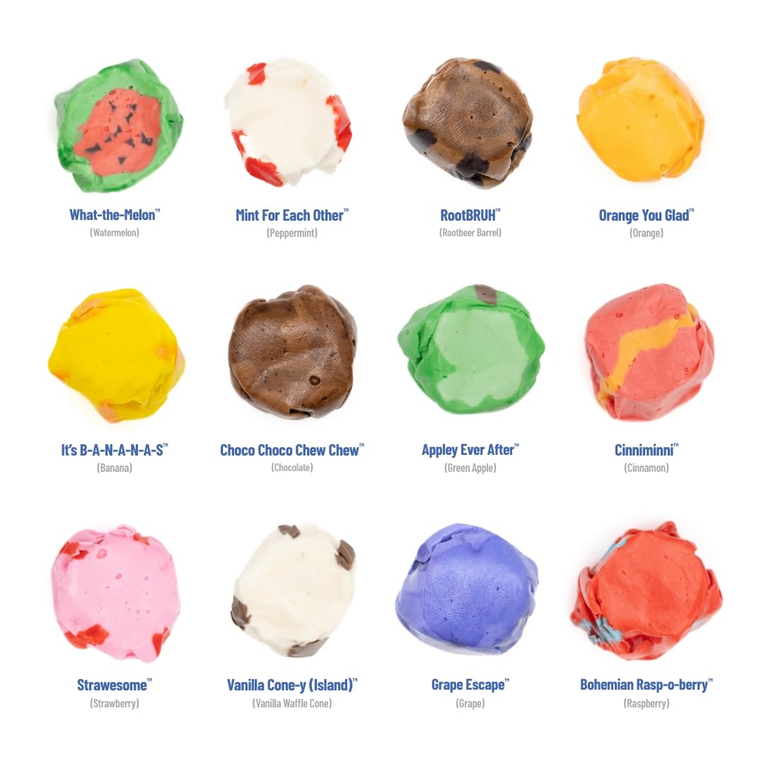 Taffy Shop individually wrapped pieces demonstrating portion control