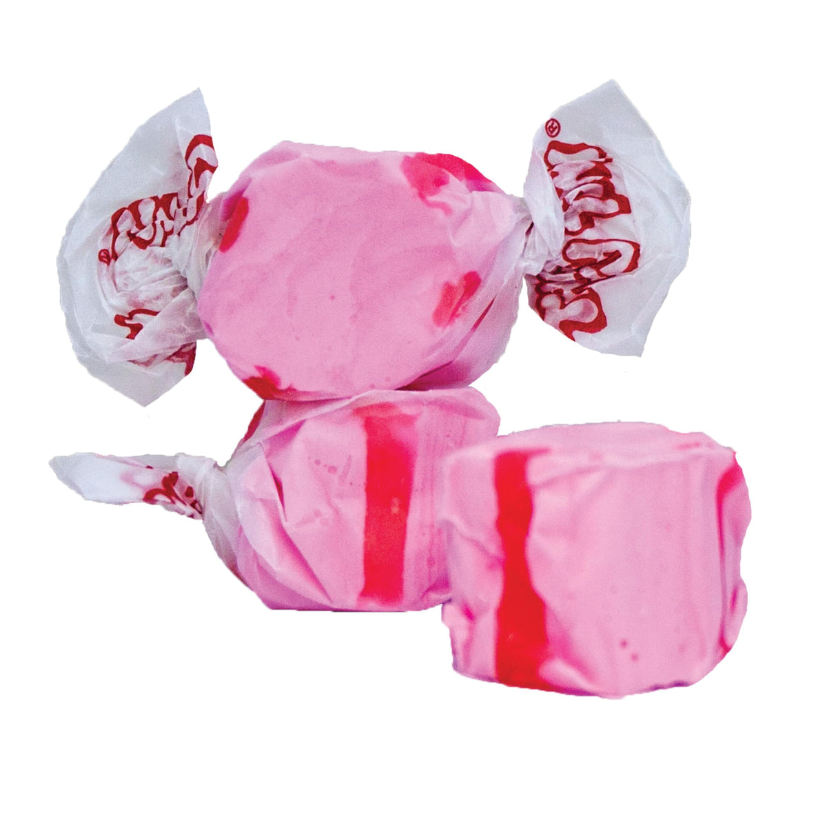 Taffy Town front packaging showing 2.5 lb bag and cherry branding for gifting