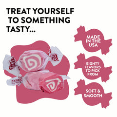 Taffy Town cinnamon close-up texture highlighting fluffy, whipped chew