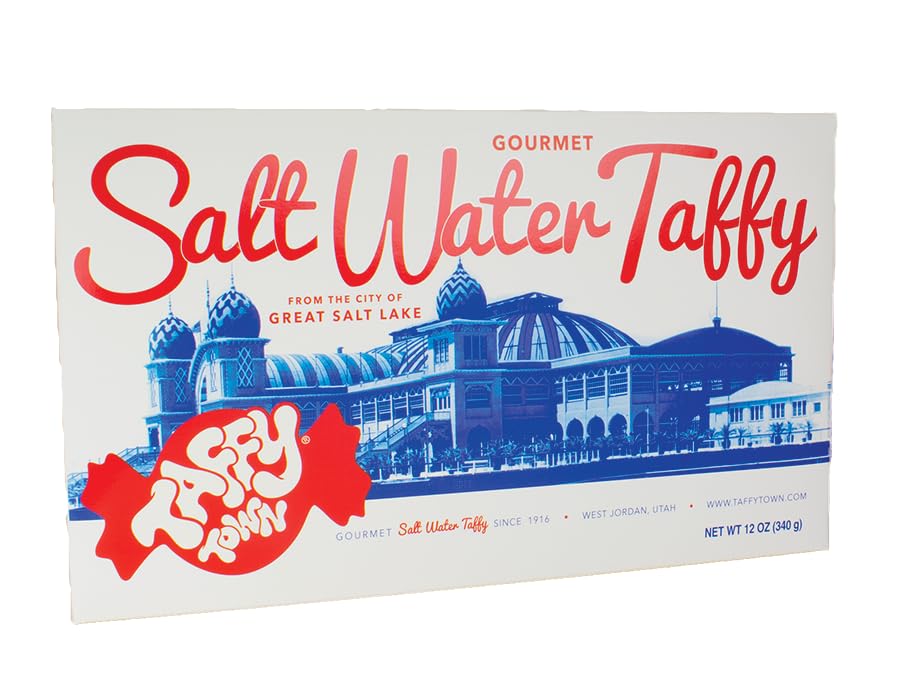 Taffy Town front packaging showing gift box and flavor list, perfect for gifting