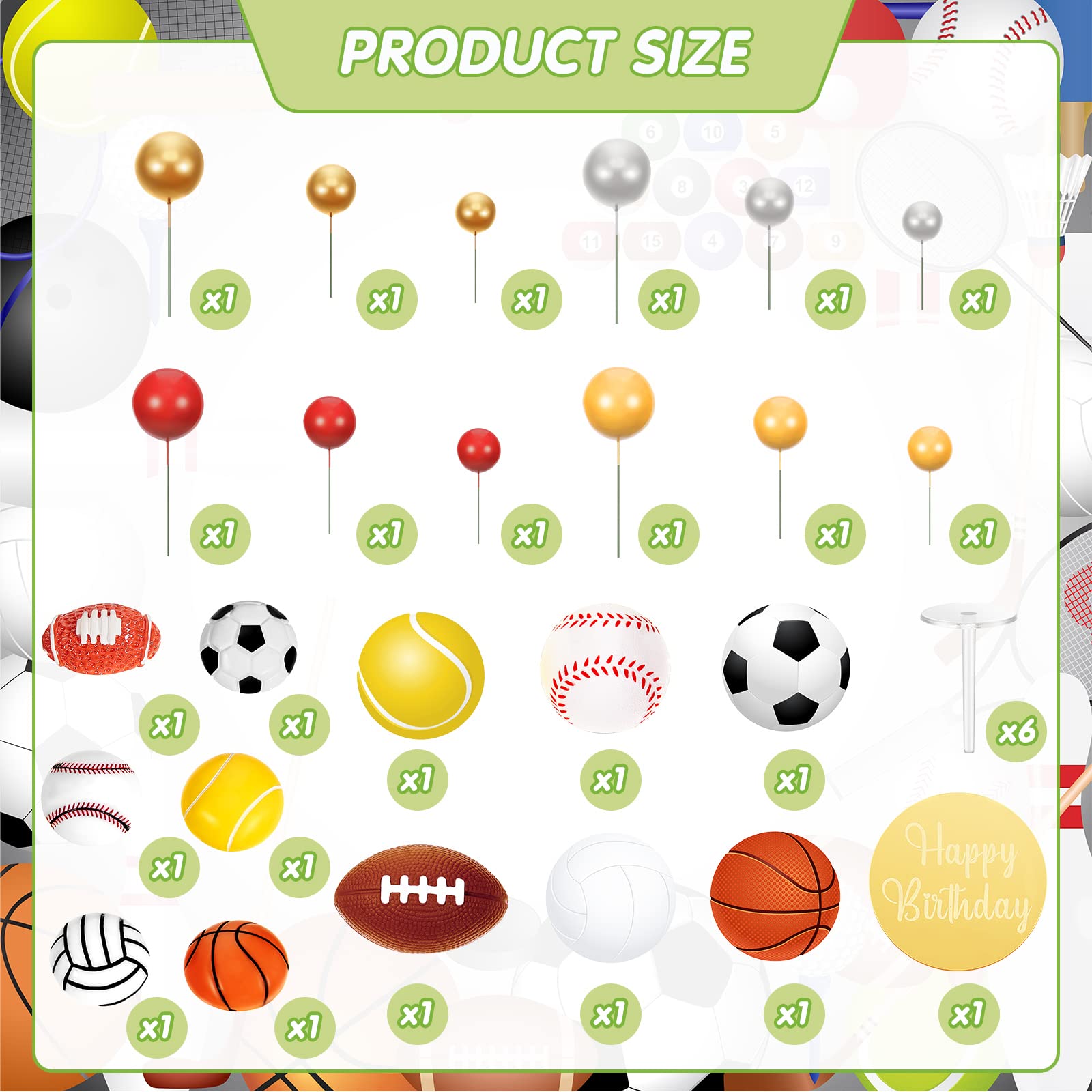 Taiyin topper in use on birthday cake adding instant sports theme and eye-catching detail