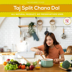 TAJ Gourmet Foods served dal in bowl showcasing rich color and homemade appeal