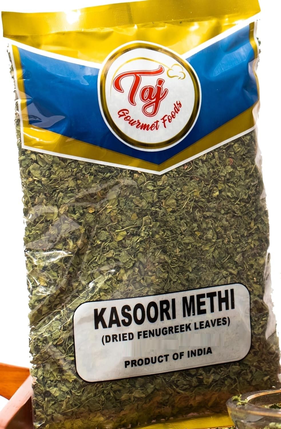 TAJ foil-induction seal on jar ensuring kasoori methi freshness