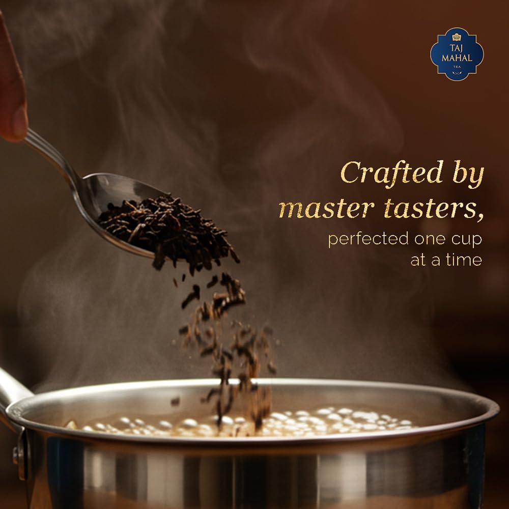 Taj Mahal brewed cup top view with clear liquor offering refreshing taste