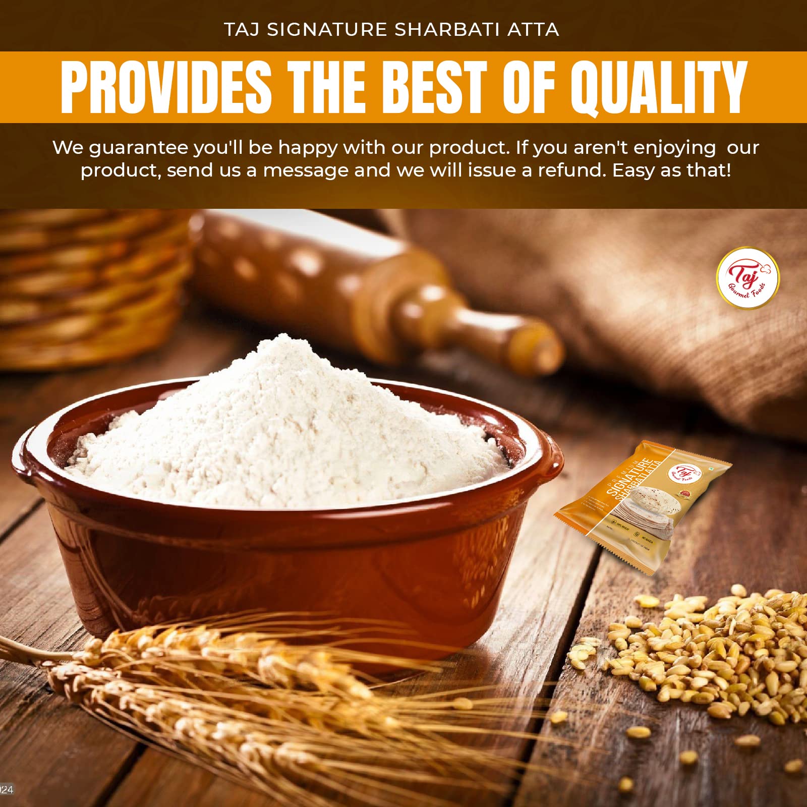 TAJ Gourmet Foods dough in bowl showing easy kneading benefit